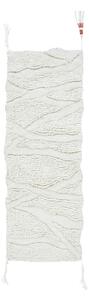 Biely prateľný ručne tkaný vlnený behúň 70x200 cm Enkang Ivory – Lorena Canals