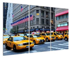 Moderný obraz - žlté taxi (Obraz 120x80cm)