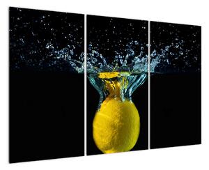 Obraz citrónu vo vode (Obraz 120x80cm)