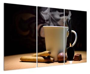 Obraz do kuchyne - šálku s kávou (Obraz 120x80cm)
