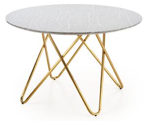 Dizajnový jedálenský stôl Hema1856, sivý mramor