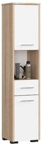 Ak furniture Kúpeľňová skrinka Fin II 30 cm sonoma/biela