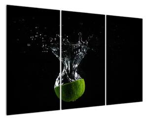 Obraz limetka vo vode (Obraz 120x80cm)