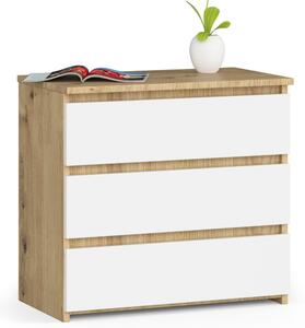 Ak furniture Komoda CL3 60 cm dub artisan/biela