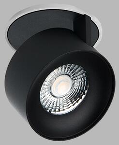LED2 21507313 KLIP kruhové otočné zápustné bodové svietidlo 77mm 11W/770lm 3000K bielo čierna