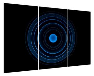 Modré kruhy - obraz (Obraz 120x80cm)