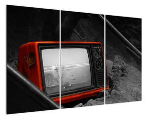 Obraz červené televízie (Obraz 120x80cm)