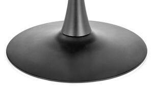 Okrúhly jedálenský stôl Carmelo 120 cm - orech / čierna