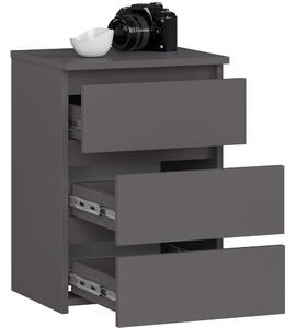 Ak furniture Komoda CL3 40 cm grafitově šedá
