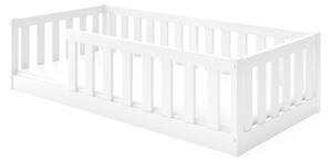 HRUŠKA Detská posteľ BELLA SIMA 160x80 Montessori z masívu – biela
