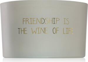 My Flame Fig's Delight Friendship Is The Wine Of Life vonná sviečka 13x9 cm