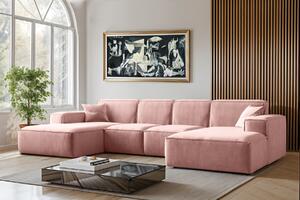 ROHOVÁ SEDAČKA LUCAS U 344 X 165 cm SALVADOR 11 LOSOSOVÁ