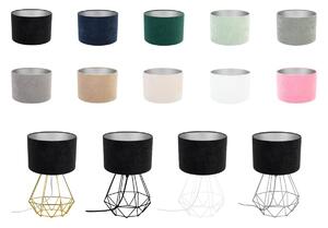 Stolová lampa MEDIOLAN, 1x textilné tienidlo (výber z 10 farieb), (výber z 4 farieb konštrukcie), CH