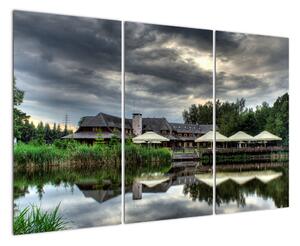 Dom pri jazere, obraz (Obraz 120x80cm)