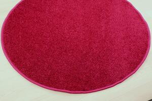 Vopi koberce Vianočný kusový koberec Eton vínovo červený kruh - 400x400 (priemer) kruh cm