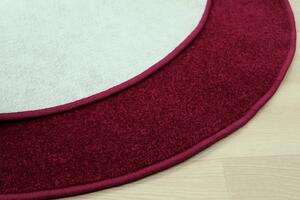 Vopi koberce Vianočný kusový koberec Eton vínovo červený kruh - 200x200 (priemer) kruh cm
