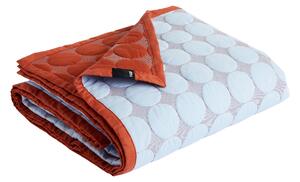 Prehoz na posteľ Mega Dot (Organic), Light Blue, 195 x 245 – HAY