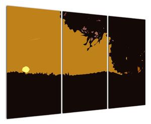 Západ slnka - obraz do bytu (Obraz 120x80cm)