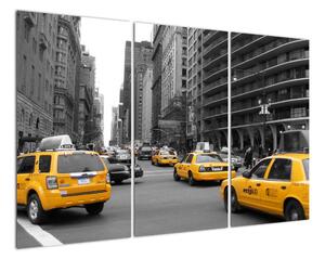 Žlté taxi - obraz (Obraz 120x80cm)