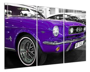 Fialové auto - obraz (Obraz 120x80cm)