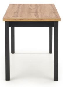 Stôl do kuchyne COBALT 120x77 cm - dub wotan / čierna