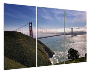 Golden Gate Bridge - moderné obrazy (Obraz 120x80cm)