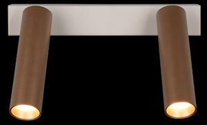 Trio T849210265 LED bodové stropné svietidlo AMBALA | 5W integrovaný LED zdroj | 2x500lm | 2300+3000+4000K | hnedá