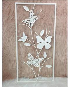 Obraz 3D Motýle biely 56x27cm