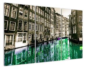 Obraz ulice Amsterdamu (Obraz 120x80cm)