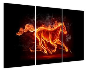 Obraz horiace kôň (Obraz 120x80cm)