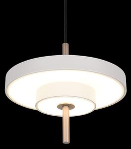 Trio T340210176 LED závesné stropné svietidlo KEATON | 10W integrovaný LED zdroj | 1x1200lm | 2300+3000+4000K | na lanku | Trio - SwitchDimmer | sivá