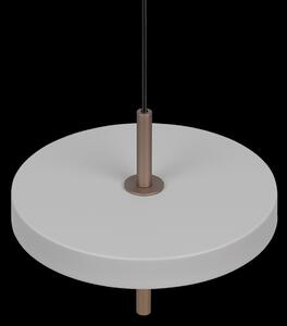 Trio T340210176 LED závesné stropné svietidlo KEATON | 10W integrovaný LED zdroj | 1x1200lm | 2300+3000+4000K | na lanku | Trio - SwitchDimmer | sivá