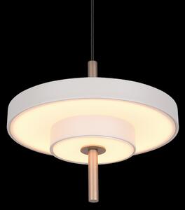 Trio T340210176 LED závesné stropné svietidlo KEATON | 10W integrovaný LED zdroj | 1x1200lm | 2300+3000+4000K | na lanku | Trio - SwitchDimmer | sivá