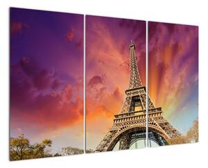 Eiffelova veža - moderný obraz (Obraz 120x80cm)