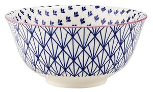 ORNAMENTS Miska 520 ml - modrá/biela