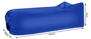 Lazy bag - Nafukovacia sofa modrá granátová