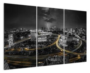 Nočné mesto - obraz (Obraz 120x80cm)