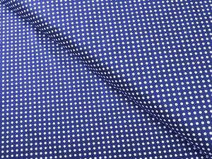 Biante Bavlnená obliečka na vankúš Sandra SA-338 Biele bodky na modrom 70 x 90 cm
