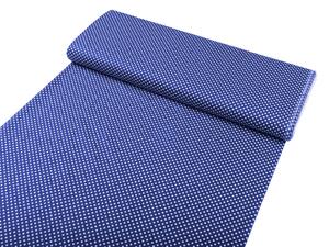 Biante Detské bavlnené posteľné obliečky do postieľky Sandra SA-338 Biele bodky na modrom Do postieľky 90x120 a 40x60 cm