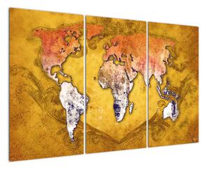 Obraz mapy sveta (Obraz 120x80cm)
