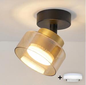 Brilagi - LED Bodové svietidlo AURA LUX 1xGX53/30W/230V pr. 13 cm čierna/zlatá