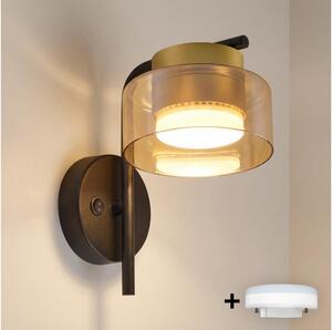 Brilagi - LED Nástenné svietidlo AURA LUX 1xGX53/30W/230V čierna/zlatá