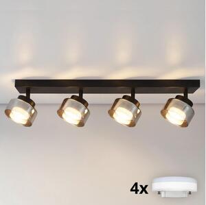 Brilagi - LED Bodové svietidlo AURA LUX 4xGX53/30W/230V čierna/dymová