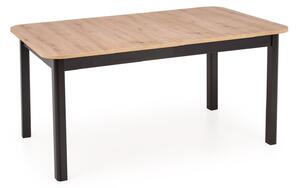 Rozkladací stôl FLORIAN 160-220x78 cm - dub artisan / čierna