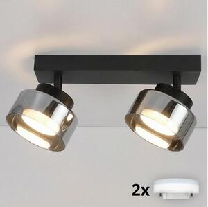 Brilagi - LED Bodové svietidlo AURA LUX 2xGX53/30W/230V čierna/dymová