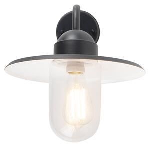 Rustikálna vonkajšia nástenná lampa tmavosivá IP44 - Kansas