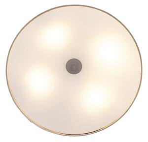 Rustikálne stropné svietidlo béžové 50 cm - Drum