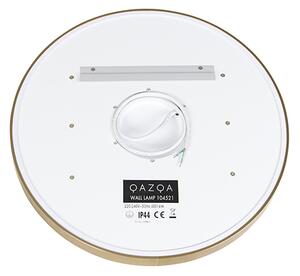 Zrkadlo do kúpeľne medené 50 cm vrátane LED 3-stupňové stmievateľné s dotykovým okrúhlym - Miral