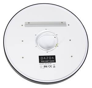 Kúpeľňové zrkadlo čierne 50 cm vrátane LED 3-stupňové stmievateľné s dotykovým okrúhlym - Miral