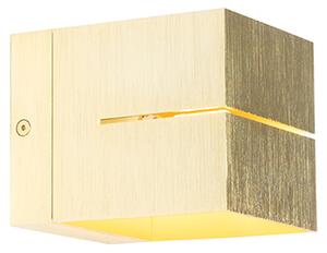Moderná nástenná lampa zlatá 9,7 cm - Transfer Groove